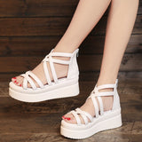 Jnyhbzz Summer New Wedge Platform Sandals Cross Strap Roman Sandals Women's Shoes Price