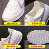 Jnyhbzz Summer New Soft Leather Shoes Women's Casual Shoes Sports Shoes Small White Shoes Korean Version Comfortable Flat Shoes Women
