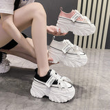 Jnyhbzz Spring And Autumn Father Shoes Female Net Red Platform Casual Sports Shoes Korean Version With Students Running Fashion Sports Shoes