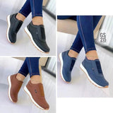 Jnyhbzz The New Casual Flat Round Head Sports Single Shoe One Foot Pedal Plus Size