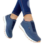 Jnyhbzz The New Casual Flat Round Head Sports Single Shoe One Foot Pedal Plus Size