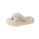Jnyhbzz Three Types Of Wool Slippers Women Wear 2024 New Autumn And Winter Cotton Drag Home Korean Slippers