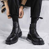 Jnyhbzz Boots Male British Style Black Fashion Ankle Boots 12511