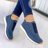 Jnyhbzz The New Casual Flat Round Head Sports Single Shoe One Foot Pedal Plus Size