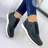 Jnyhbzz The New Casual Flat Round Head Sports Single Shoe One Foot Pedal Plus Size