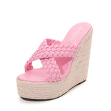 Jnyhbzz Slope Slippers Hate Sky High 15CM Textile Slippers