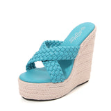 Jnyhbzz Slope Slippers Hate Sky High 15CM Textile Slippers
