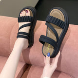 Jnyhbzz Bottom Cool Sandals Women's Shoes Summer Wear Sandals 2024 New Fashion Trend Comfortable Cool Slippers Women