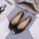 Jnyhbzz Summer Autumn New Pointed Low Heel Pearl Single Shoes Female British Flat Bottom Student Shallow Mouth Women's Shoes