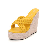 Jnyhbzz Slope Slippers Hate Sky High 15CM Textile Slippers