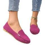 Jnyhbzz Spring And Summer Round Head Flat Heel Light Mouth Shoes Metal Buckle Flat Bottom Women's Shoes Students Bean Shoes Casual Single Shoes