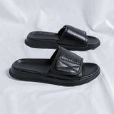 Jnyhbzz Summer New Leather Sandals Men's Summer Casual Slippers Popular Outside Wear Dual-Purpose Beach Shoes 4773-R
