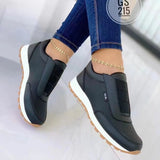 Jnyhbzz The New Casual Flat Round Head Sports Single Shoe One Foot Pedal Plus Size
