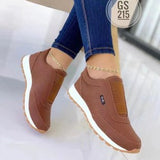Jnyhbzz The New Casual Flat Round Head Sports Single Shoe One Foot Pedal Plus Size