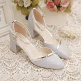 Jnyhbzz Thick Heel Shoes Women 2024 New Daily Baotou Square Root Women's Shoes One Word Buckle High Heel Shoes