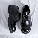Jnyhbzz 2024 New Youth Platform British Work Shoes Fashion Round Top Platform Casual Fashion Shoes 50237-R