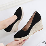 Jnyhbzz Women 2024 Spring And Autumn New Shallow Mouth Pointed Platform High-Heeled Shoes Working Shoes Thick Heel Grass