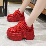 Jnyhbzz Bottom Dad Shoes Female 2024 Spring And Autumn New Running Shoes Korean Version Tide Sports Style Casual Shoes Fashion Women's Shoes