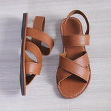 Jnyhbzz Style Flat Bottom Open Toe Sandals Female Summer New Comfortable Wear Casual Versatile Plus Size Women's Shoes