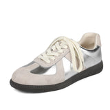 Jnyhbzz Spring German Training Shoes Women's Flat Sports Casual Shoes Inside The High Retro Forrest Gump Shoes Small White Shoes Shopping Travel