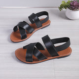 Jnyhbzz Style Flat Bottom Open Toe Sandals Female Summer New Comfortable Wear Casual Versatile Plus Size Women's Shoes